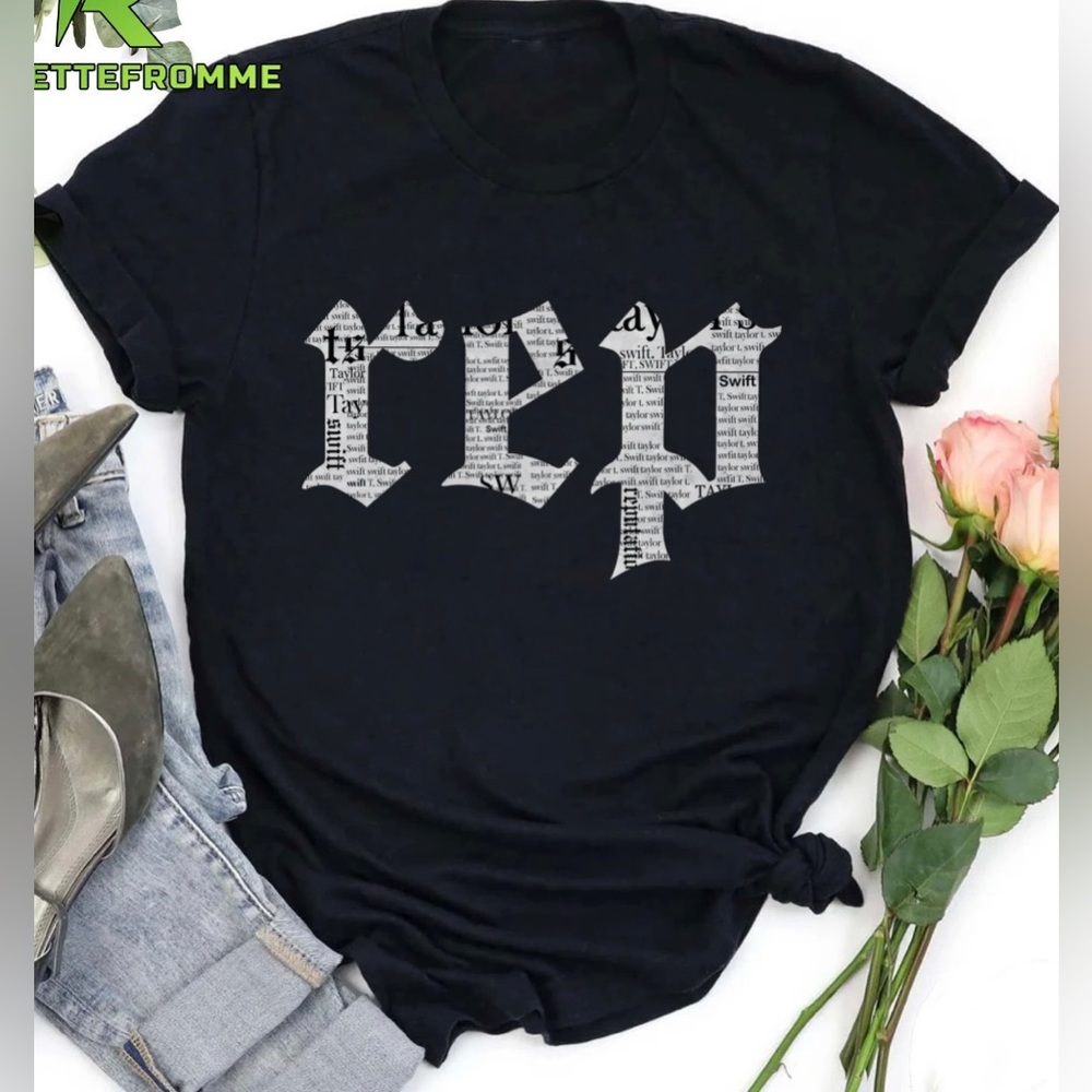 Comfort Colors 2X Taylor Swift Rep Newsprint T Shirt Reputation Eras Tour